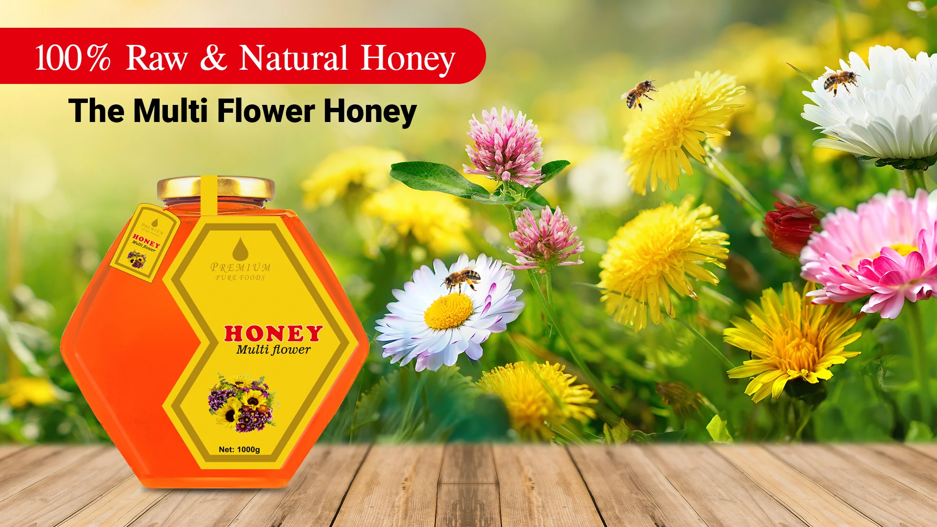 Multi-Flower-Honey-Banner